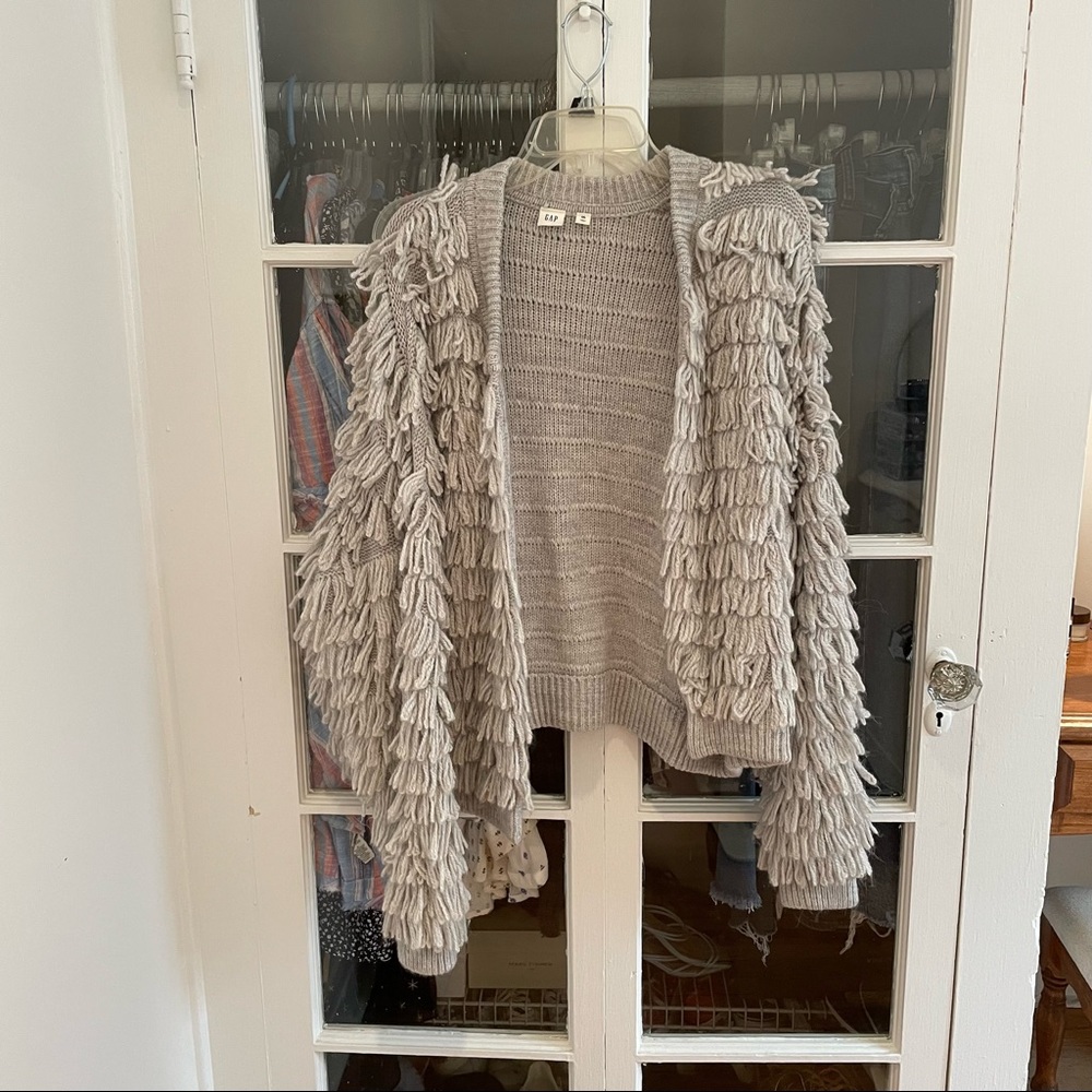 Gap Fringe Loop Open Cardigan (Like New) - image 2